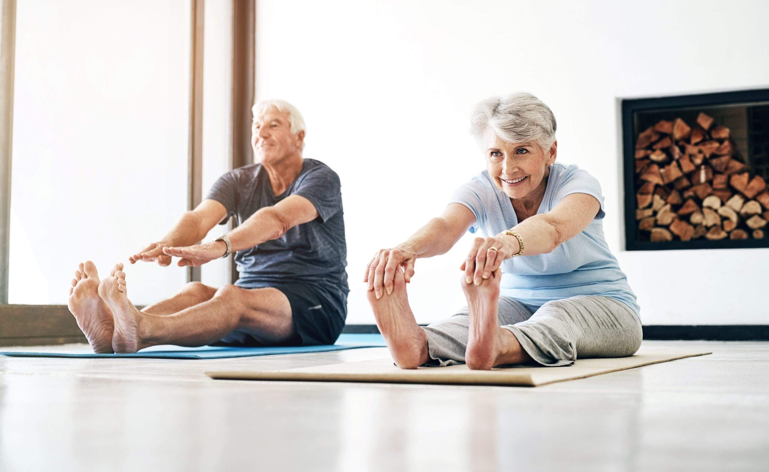 seniors in alameda doing yoga