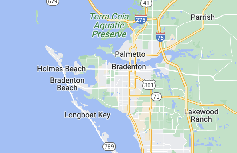FLHC Manatee County Service Area Map