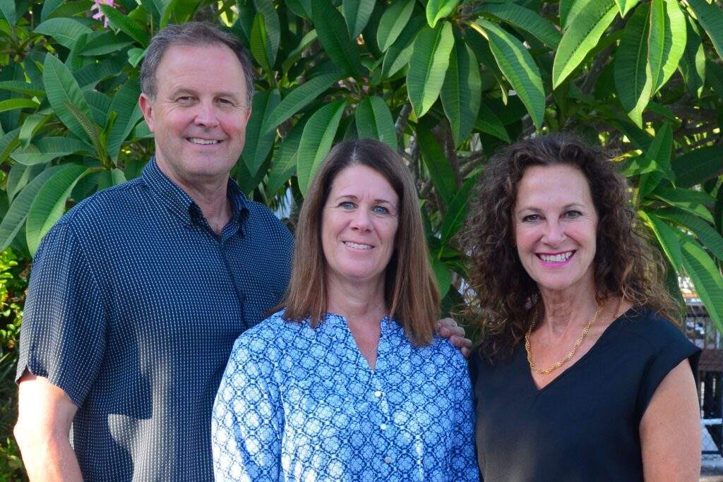 Rich Kase, Michelle Kase & Janice Bayruns, owners at FirstLight Home Care of Clearwater