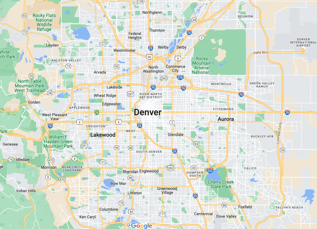 Denver Southwest service area