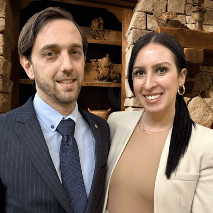 Walter Savastano and a woman