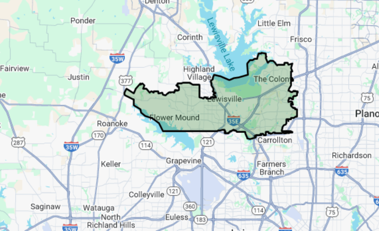 Flower Mound map