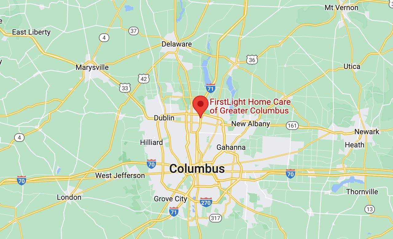 Map of Columbus, Ohio