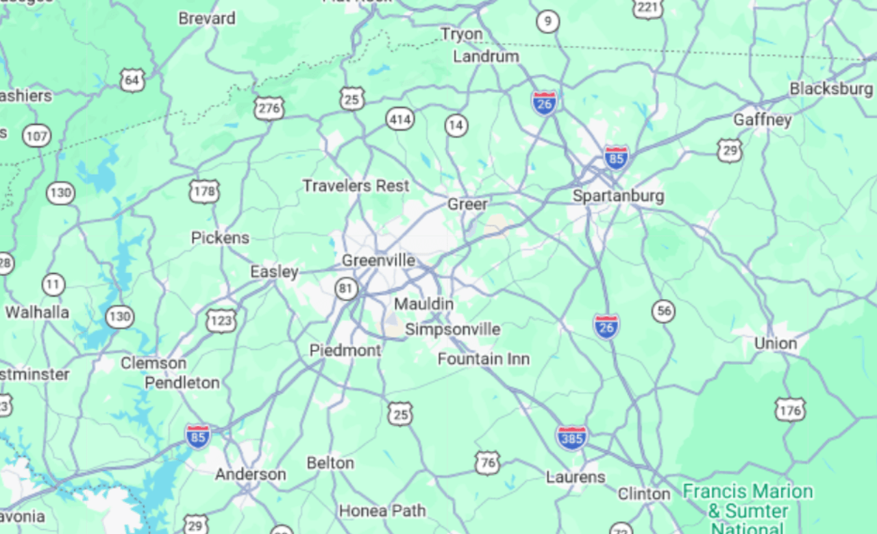 Greenville territory map