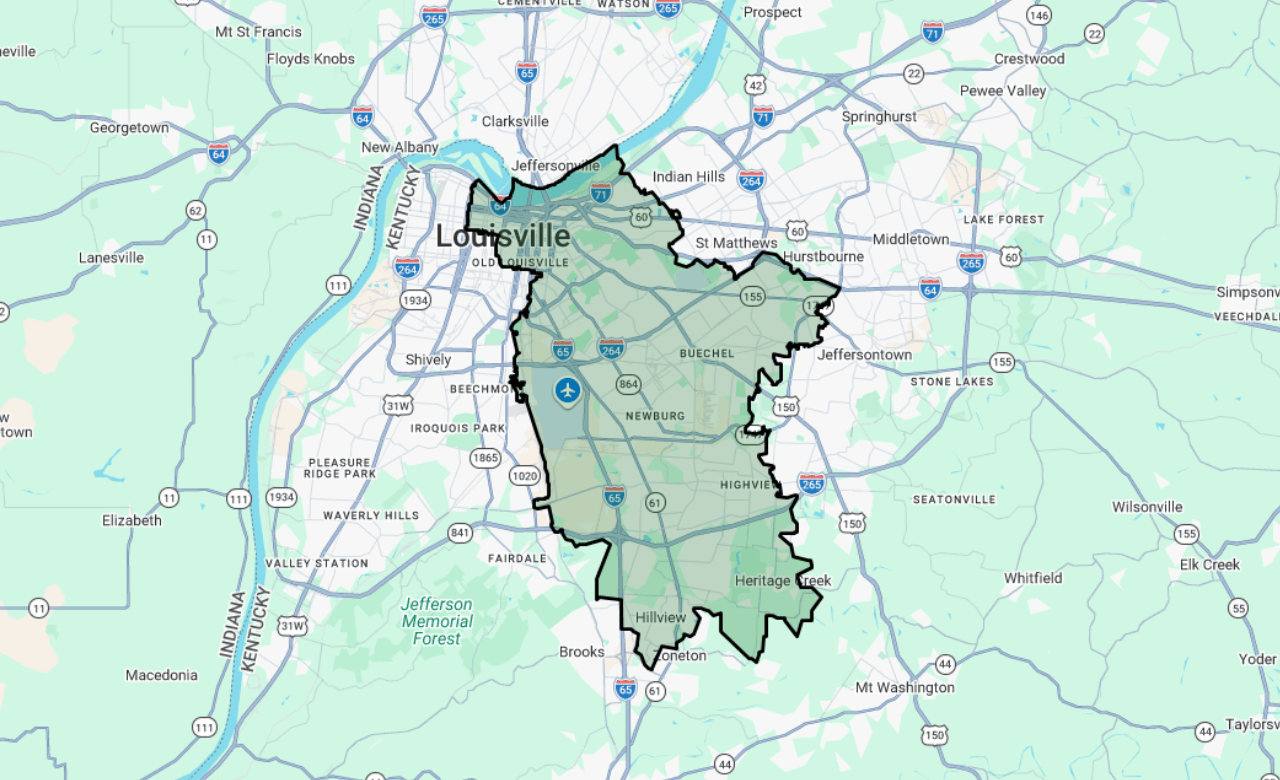 Hillview territory map