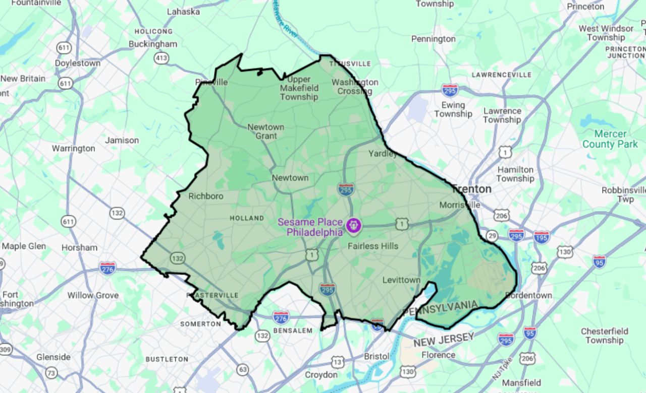 Levittown territory map