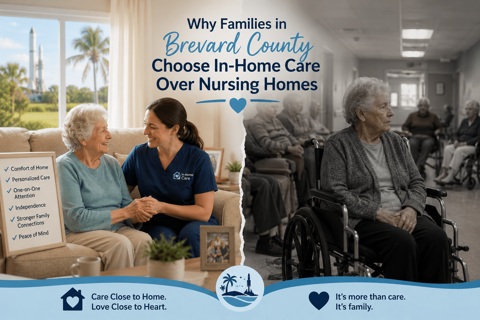 Featured image for post Why Families in Brevard County Choose In-Home Care Over Nursing Homes