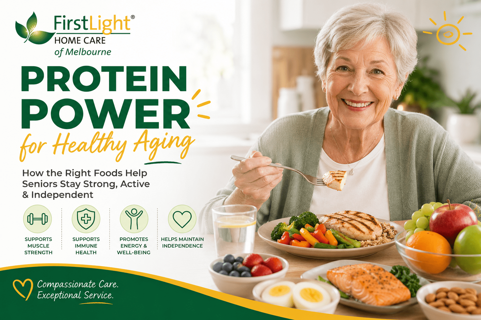 Featured image for post How the Right Foods Help Seniors Stay Strong, Active & Independent