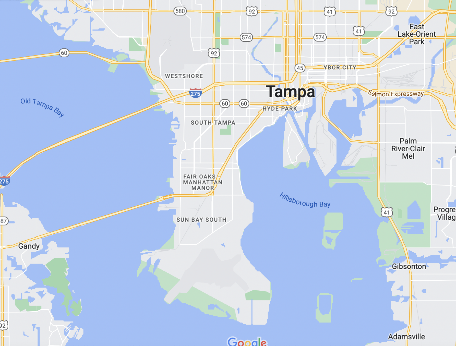 Tampa Territory Map