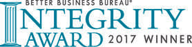 Better Business Bureau Integrity Award 2017 Winner