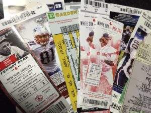 My husband collects memories, sometimes in the form of ticket stubs.