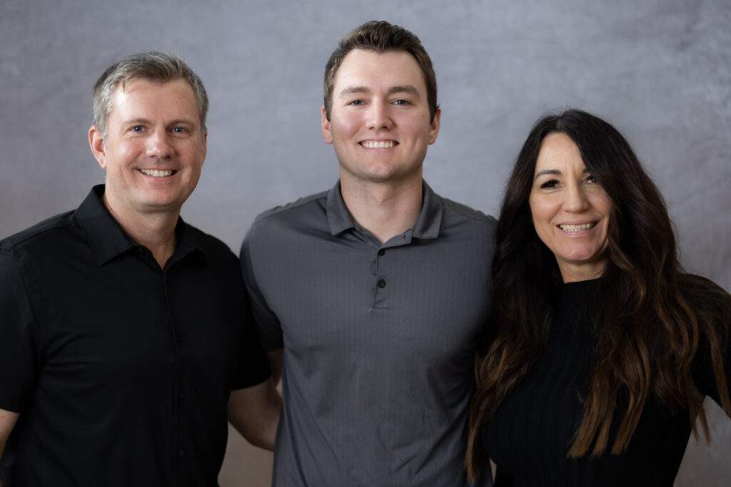 Randy, Tyler and Kristi Olson, owners at FirstLight Home Care of Scottsdale