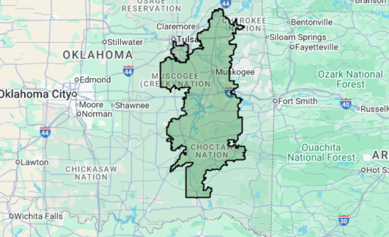 Territory map for South Tulsa
