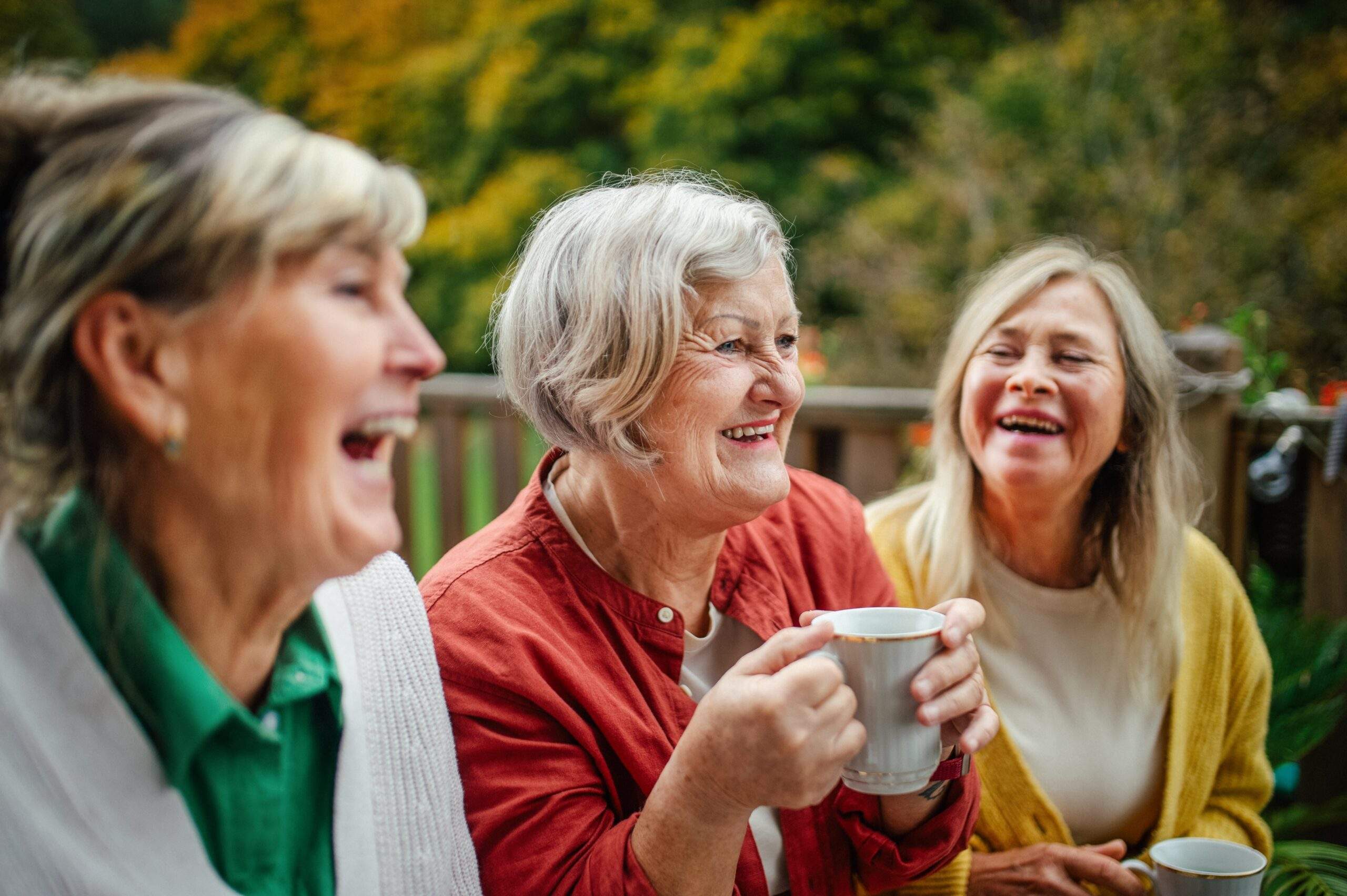 seniors socializing