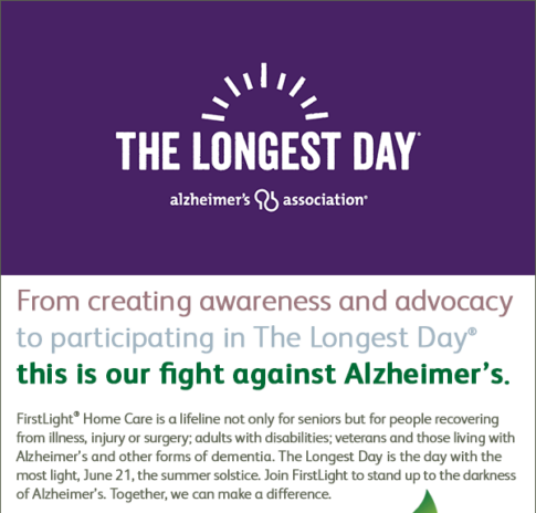 The Longest Day: FirstLight Home Care Joins the Fight Against Alzheimer's