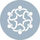 A group of people in a circle